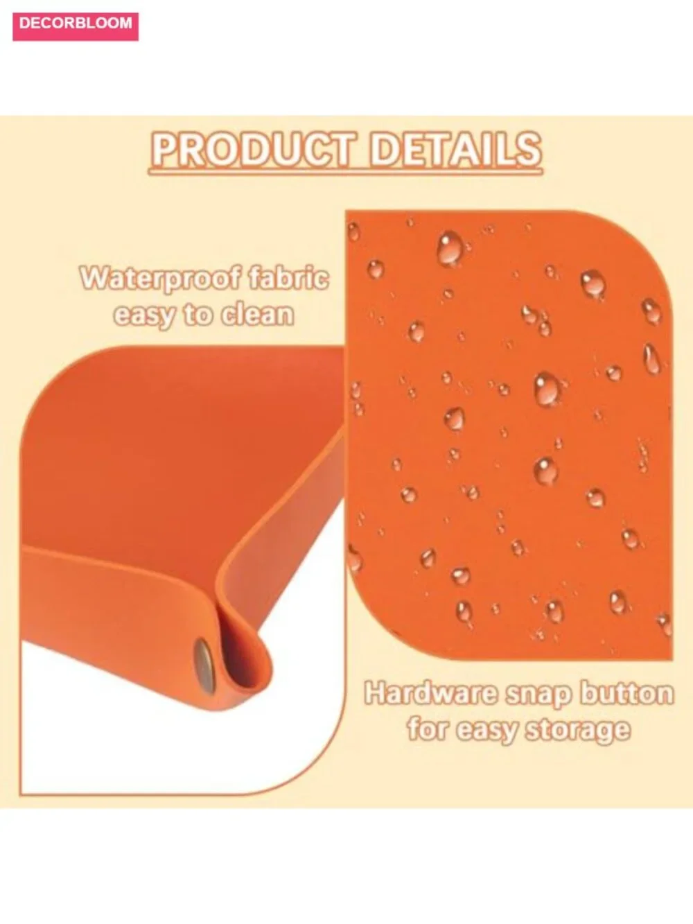 PU Leather Valet Tray Set of 12 Foldable Jewelry and Key Organizer